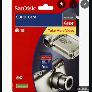 SanDisk 4GB SDHC Card - Blue